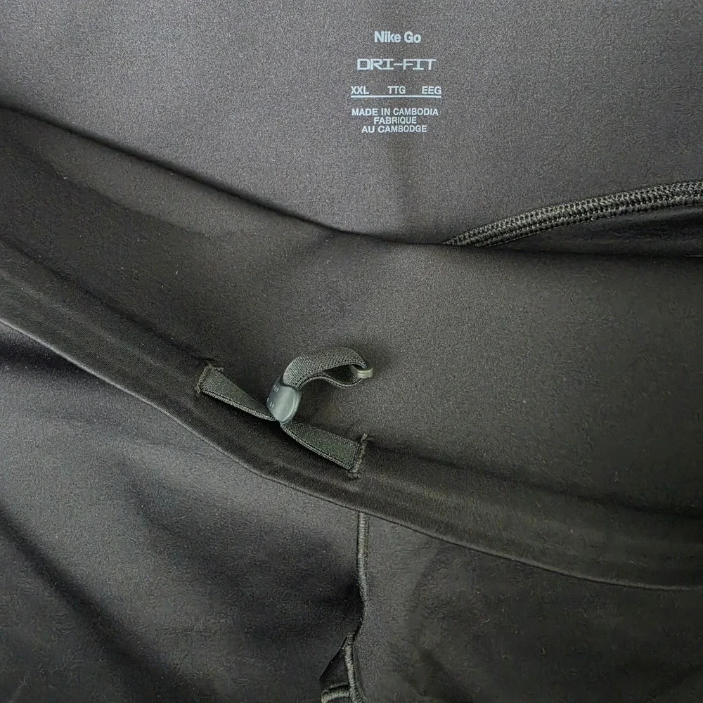 Nike Go Firm Support High Waisted Leggings Women's XXL Black Dri-FIT Cropped